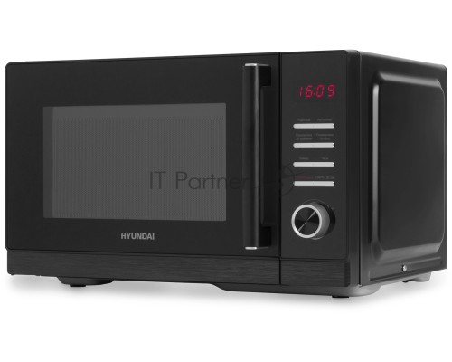 Микроволновая печь Hyundai HYM-D3012 черный 25л 800Вт кнопки, поворотный механизм
