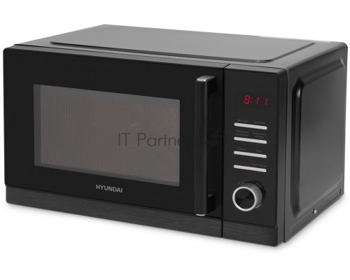 Микроволновая печь Hyundai HYM-D3012 черный 25л 800Вт кнопки, поворотный механизм