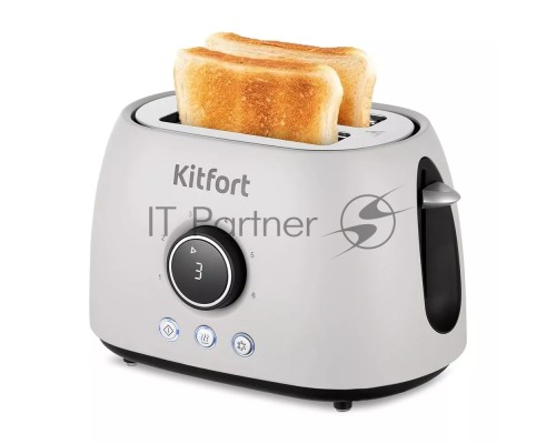 Тостер Kitfort КТ-6250 800Вт белый/черный
