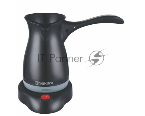 Кофеварка-турка Sakura SA-6111BKG черный/серый, исп. кофе - молотый, 0.5 л, 550 Вт.