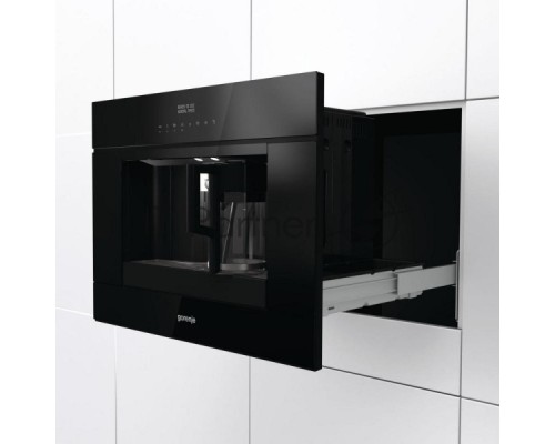Кофемашина встраиваемая Gorenje CMA9200BG черный, исп. кофе - зерновой, 1.8 л, 1350 Вт, 15 Бар.