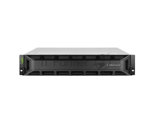 Сетевой накопитель Infortrend GSe 2012T-D 2U/12bay, High IOPS solution, supports NAS, block, object storage and cloud gatew ay, Single controller subsystem including 1x12Gb SAS EXP. Port, 4x1G iSCSI ports +2x host board slot(s), 2x4GB, 2x(PSU+FAN Module) Сетевой накопитель Infortrend GSe 2012T-D 2U/12bay, High IOPS solution, supports NAS, block, object storage and cloud gatew ay, Single controller subsystem including 1x12Gb SAS EXP. Port, 4x1G iSCSI ports +2x host board slot(s), 2x4GB, 2x(PSU+FAN Module)