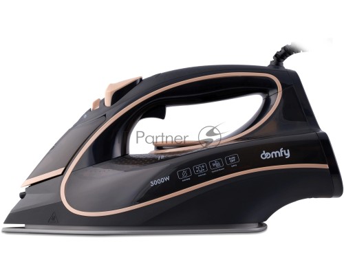 Утюг Domfy DSC-EI901 3000Вт черный/золотистый
