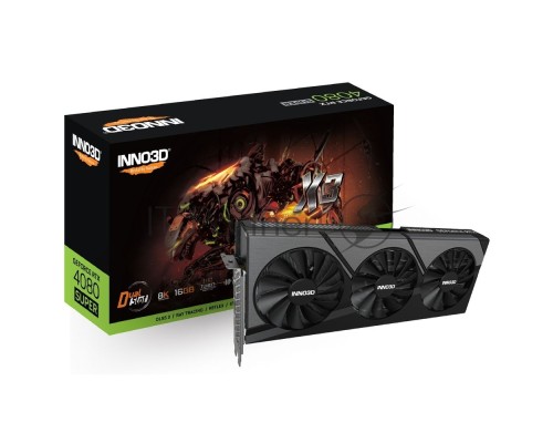 Видеокарта INNO3D RTX 4080 Super X3//RTX4080 Super, HDMI, DP*3, 16G,D6X