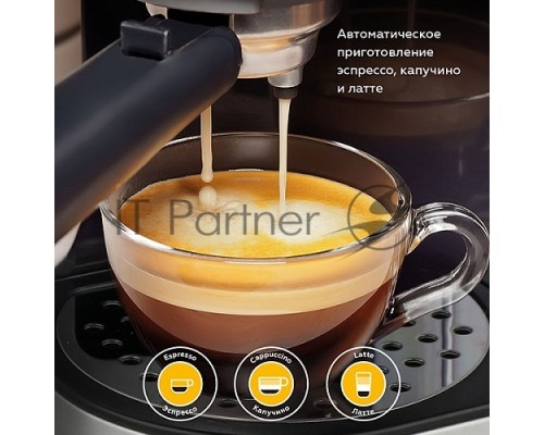 Кофеварка рожковая BQ CM9002 Black, исп. кофе - молотый, 1.4 л, 1450 Вт, 19 Бар.
