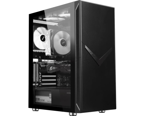 Компьютерный корпус Accord 3501 черный без БП ATX 2xUSB2.0 1xUSB3.0 1xUSB3.1 audio bott PSU