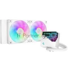 Система водяного охлаждения Deepcool LT240 ARGB Soc-AM5/AM4/1151/1200/1700 белый 4-pin 38.71dB Al 1504gr Ret (R-LT240-WHAMNC-G-1)