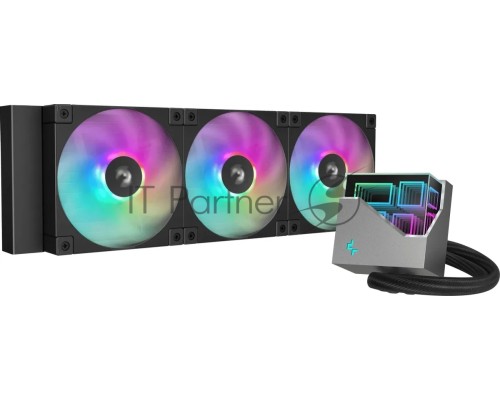 Система водяного охлаждения Deepcool LT360 ARGB Soc-AM5/AM4/1151/1200/1700 черный 4-pin 38.71dB Al 1856gr Ret (R-LT360-BKAMNC-G-1)