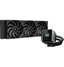 Система водяного охлаждения Deepcool Mystique 360 ARGB Soc-AM5/AM4/1151/1200/1700 черный 4-pin 36.49dB Al LCD 1847gr Ret (R-LX750-BKADSNC-G-1)