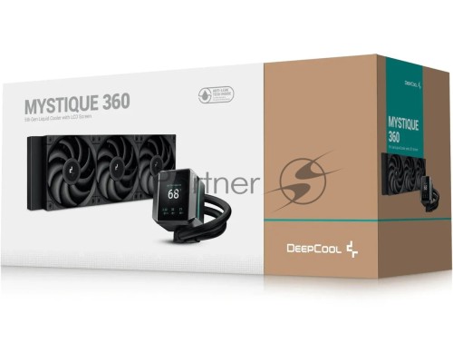 Система водяного охлаждения Deepcool Mystique 360 ARGB Soc-AM5/AM4/1151/1200/1700 черный 4-pin 36.49dB Al LCD 1847gr Ret (R-LX750-BKADSNC-G-1)