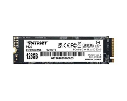[Модуль памяти] Накопитель SSD Patriot PCIe 3.0 x4 128GB P320P128GM28 P320 M.2 2280