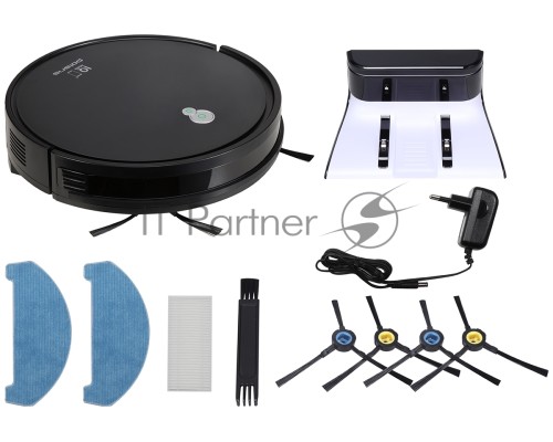 Робот-пылесос Polaris PVCR 1226 WI-FI IQ Home GYRO графитовый, 25 Вт, 2600 мАч Li-Ion, уборка сухая/влажная, пылесборник контейнер 0.3 л
