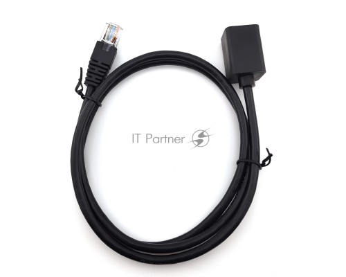Патч-корд Buro BU-C5EXTND-1M-B UTP cat5E solid 1м черный RJ-45 (m)-RJ-45 (f)