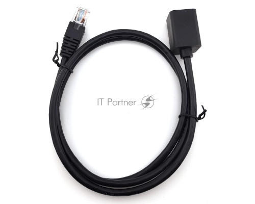 Патч-корд Buro BU-C5EXTND-2M-B UTP cat5E 2м черный RJ-45 (m)-RJ-45 (f)