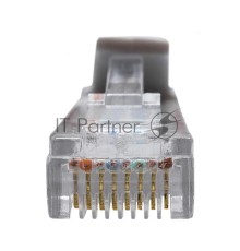 Патч-корд Suprlan 10-0142 UTP RJ-45 вил.-вилка RJ-45 кат.5E 1м серый LSZH 24AWG