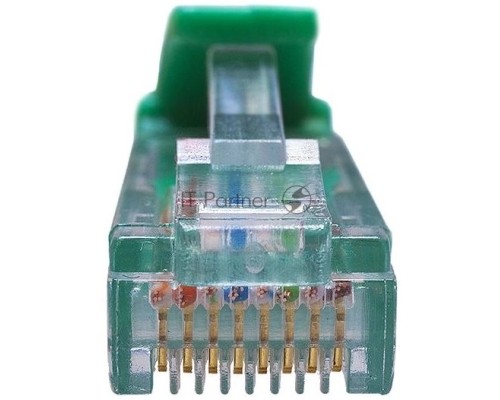 Патч-корд Suprlan 10-0156 UTP RJ-45 вил.-вилка RJ-45 кат.5E 0.5м зеленый LSZH 24AWG