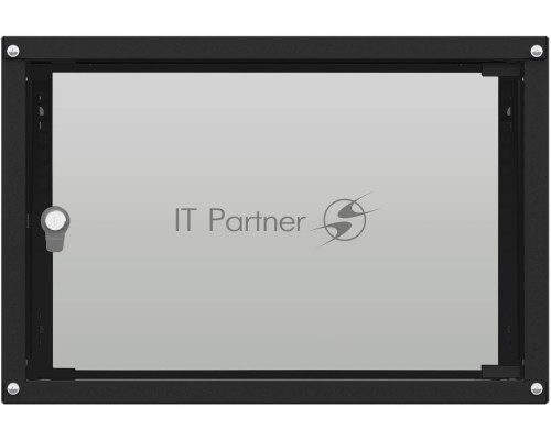 Шкаф коммутационный NTSS Lime (NTSS-WL9U5560GS-BL) настенный 9U 550x600мм пер.дв.стекл несъемн.бок.пан. 30кг черный 500мм 15кг 110град. 500мм IP20 сталь
