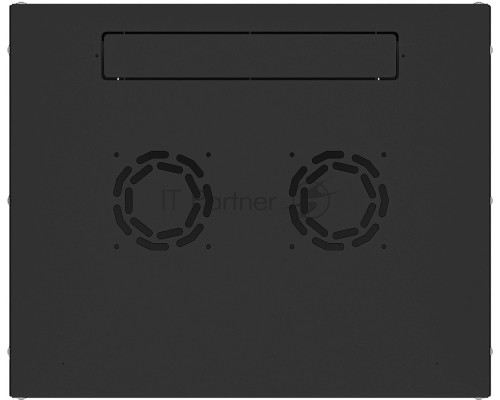 Шкаф коммутационный NTSS Lime (NTSS-WL9U5560GS-BL) настенный 9U 550x600мм пер.дв.стекл несъемн.бок.пан. 30кг черный 500мм 15кг 110град. 500мм IP20 сталь