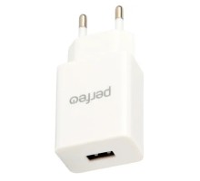 PERFEO Сетевое зарядное устройство с разъемом USB, 2А, белый (I4666)