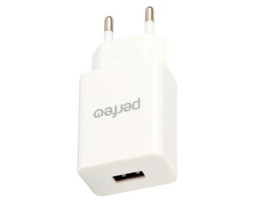 [Аксессуар] PERFEO Сетевое зарядное устройство с разъемом USB, 2А, белый (I4666)