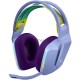 Наушники LOGITECH G733 беспроводные игровые сиреневые (USB, 2,4 ГГц, PRO-G 40 мм, RGB подсветка, 981-000893/981-000890)