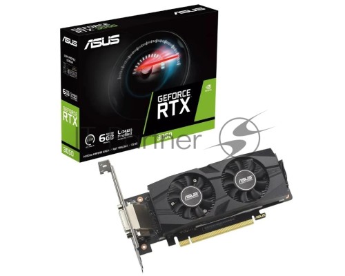 Видеокарта ASUS RTX3050 6GB RTX3050-O6G-LP-BRK PCIE16 RTX3050,DVI,HDMI,DP,6G,D6