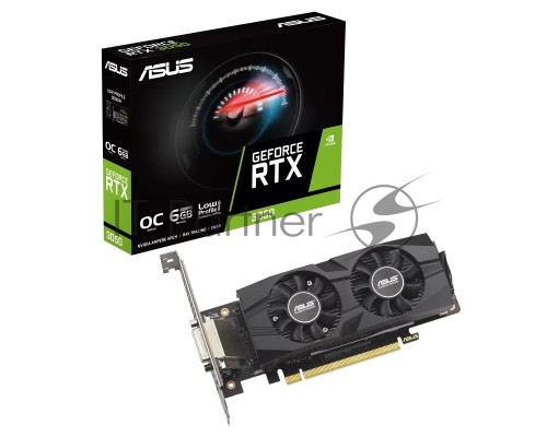 Видеокарта ASUS RTX3050 6GB RTX3050-O6G-LP-BRK PCIE16 RTX3050,DVI,HDMI,DP,6G,D6
