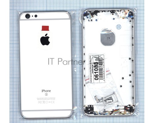 Задняя крышка для iPhone 6S Plus (5.5), серебристая