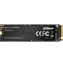 Накопитель SSD Dahua C900 Plus-B 1TB M.2 2280 PCIe3x4 3D NAND, 7mm, R/W up to 3400MB/s/3000MB/s, IOPS(R4K) 151K/90K, TBW 512TB 3y wty