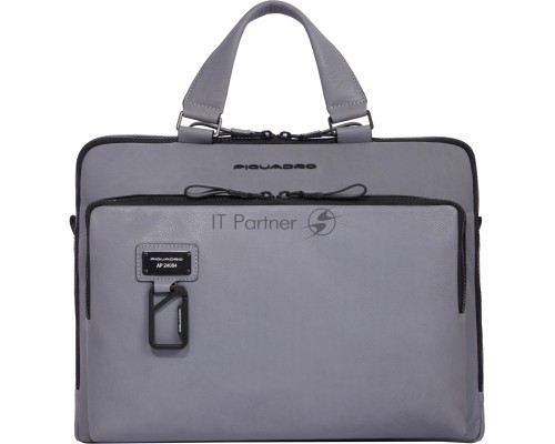 Сумка для ноутбука Piquadro Harper CA4098AP/GR серый натур.кожа