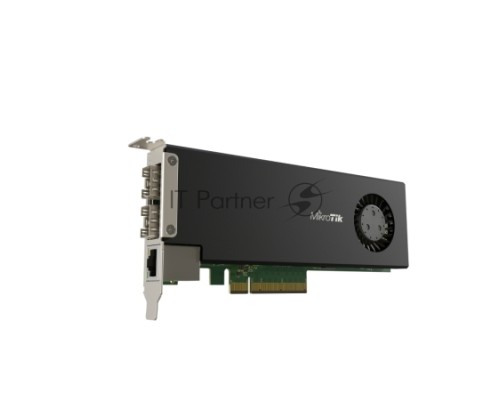 Сетевая карта MikroTik Cloud Core Router 2004-1G-2XS-PCIe network interface card with quad-core ARMv8 64-bit AL32400 CPU, 4GB RAM, 2x25G SFP28 cages, 1xGbit LAN, RouterOS L6