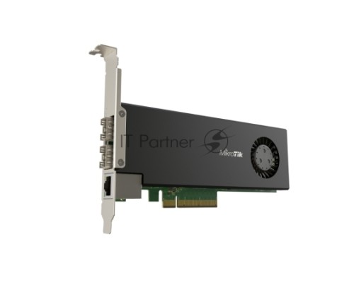 Сетевая карта MikroTik Cloud Core Router 2004-1G-2XS-PCIe network interface card with quad-core ARMv8 64-bit AL32400 CPU, 4GB RAM, 2x25G SFP28 cages, 1xGbit LAN, RouterOS L6