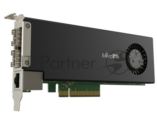 Сетевая карта MikroTik Cloud Core Router 2004-1G-2XS-PCIe network interface card with quad-core ARMv8 64-bit AL32400 CPU, 4GB RAM, 2x25G SFP28 cages, 1xGbit LAN, RouterOS L6