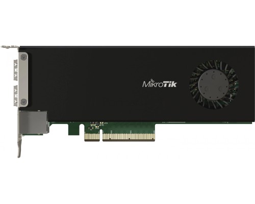 Сетевая карта MikroTik Cloud Core Router 2004-1G-2XS-PCIe network interface card with quad-core ARMv8 64-bit AL32400 CPU, 4GB RAM, 2x25G SFP28 cages, 1xGbit LAN, RouterOS L6
