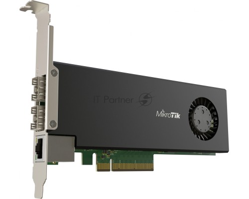 Сетевая карта MikroTik Cloud Core Router 2004-1G-2XS-PCIe network interface card with quad-core ARMv8 64-bit AL32400 CPU, 4GB RAM, 2x25G SFP28 cages, 1xGbit LAN, RouterOS L6