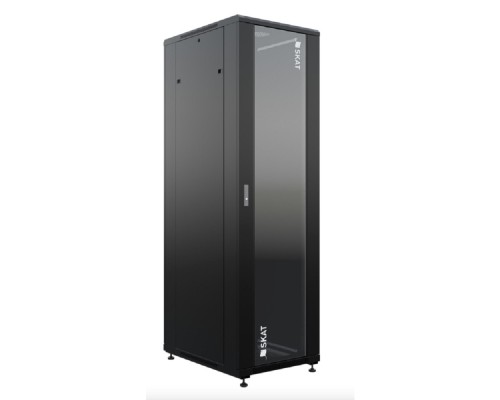 [Бастион Телекоммуникационные  шкафы] БАСТИОН SKAT TB-32R680GF-B Шкаф напольный универсальный серверный 32U 600х800мм, дверь стеклянная (4405) {1.5 года гарантия}
