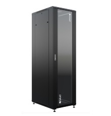 БАСТИОН SKAT TB-42R680GF-B Шкаф напольный универсальный серверный 42U 600х800мм, дверь стеклянная (4409) {1.5 года гарантия}