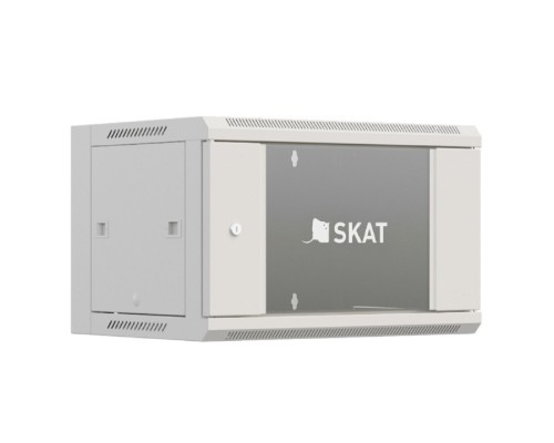 [Бастион Телекоммуникационные  шкафы] БАСТИОН SKAT TB-9W645GF-G Шкаф настенный телекоммуникационный 9U 600х450х500мм, дверь стеклянная (4412) {1.5 года гарантия}