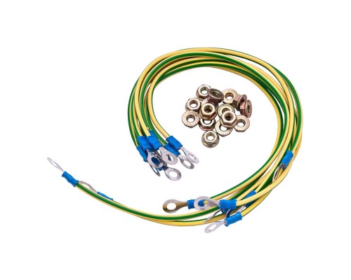 [Аксуссуары для шкафов] БАСТИОН SKAT TB Cable 30/4  Набор кабелей заземления (30см - 4 шт, набор: гайка, шайба - 8 шт) (4478)