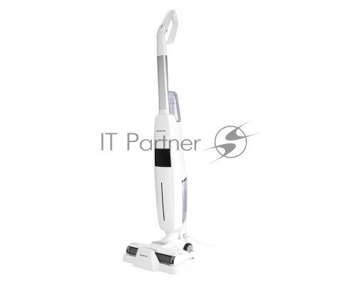 Пылесос моющий Polaris PVCW 4050 белый/белый, питание от аккумулятора, 110 Вт, уборка влажная/сухая, пылесборник 0.6 л