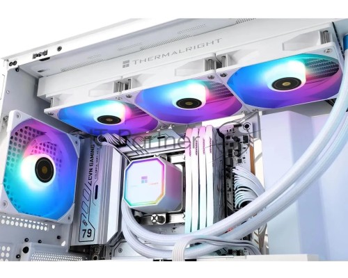 Система водяного охлаждения Thermalright Frozen Prism 360 ARGB Soc-AM5/AM4/1151/1200/2066/1700 белый 4-pin 27dB Al Ret (F-PRISM-360-WH-ARGB)