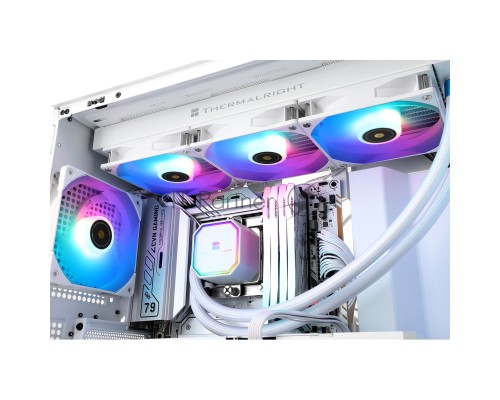 Система водяного охлаждения Thermalright Frozen Prism 360 ARGB Soc-AM5/AM4/1151/1200/2066/1700 белый 4-pin 27dB Al Ret (F-PRISM-360-WH-ARGB)