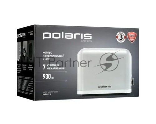 Тостер Polaris PET 0923, 930Вт, нержавеющая сталь