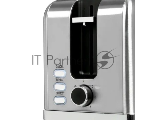 Тостер Polaris PET 0923, 930Вт, нержавеющая сталь