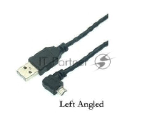 Кабель USB  Type A на Micro USB угол влево 1,5 м