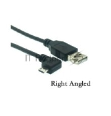 Кабель USB  Type A на Micro USB угол вправо  0,25 м