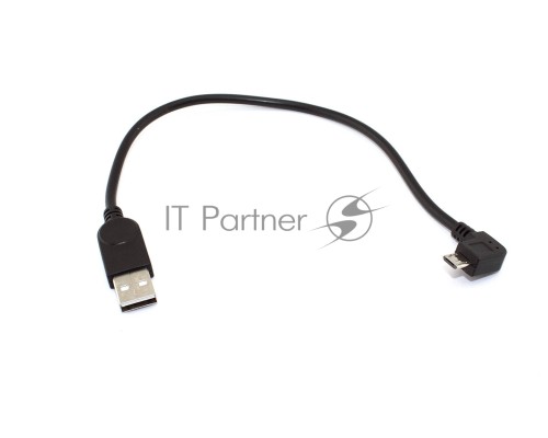 Кабель USB  Type A на Micro USB угол вправо  0,25 м
