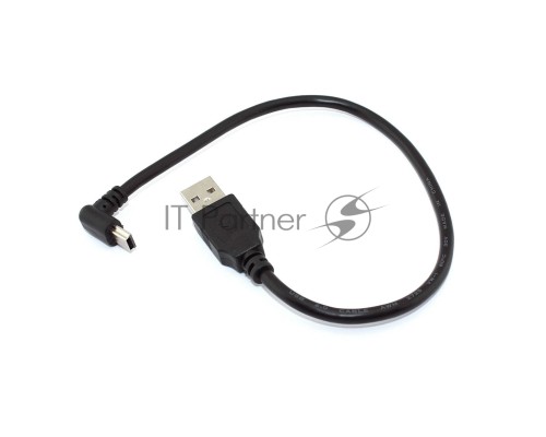 Кабель USB  Type A на Mini USB угол вверх 0,25 м