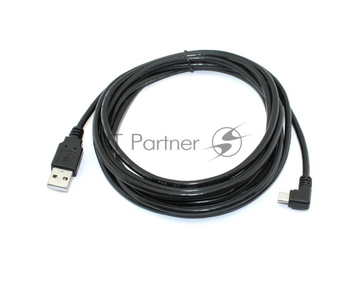 Кабель USB  Type A на Micro USB угол влево 3 м