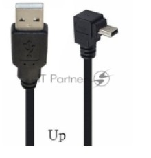 Кабель USB  Type A на Mini USB угол вверх  1,5 м